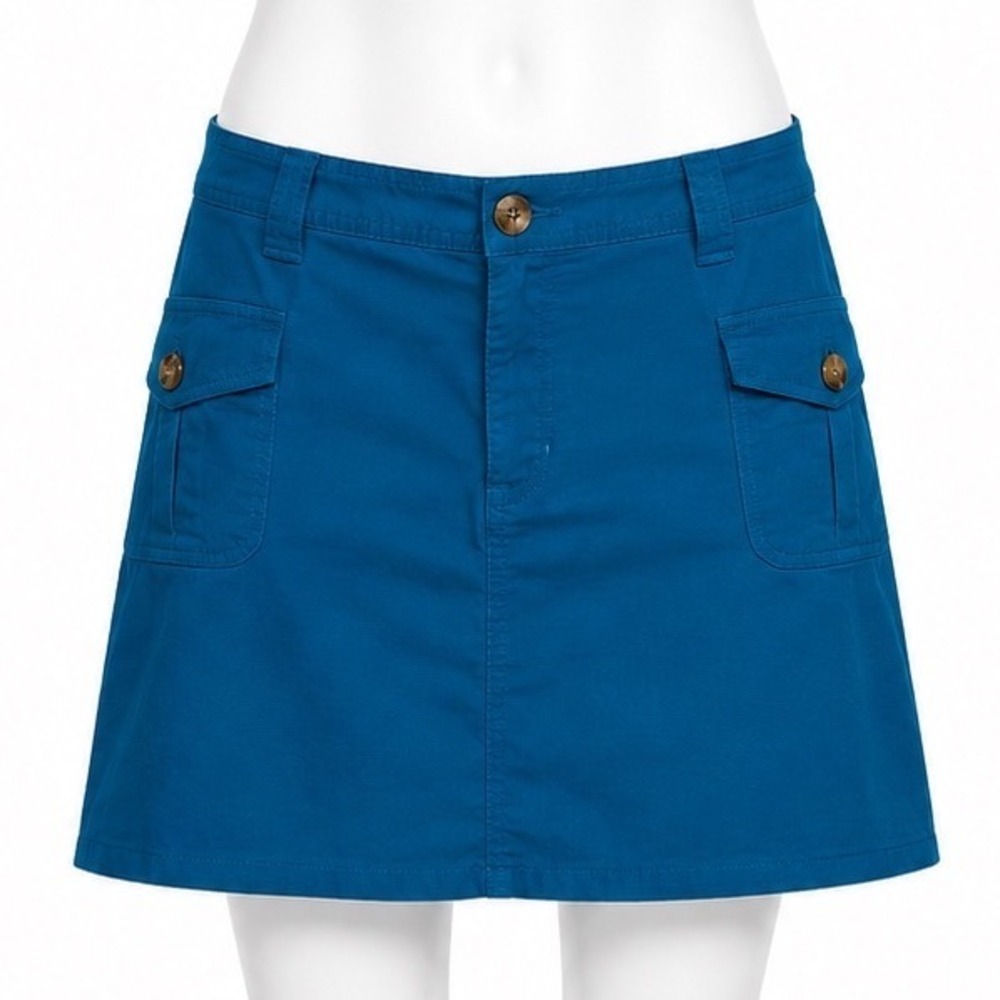 White Stag Skort Womens Large Teal Blue Cargo Style Sporty Casual Utility Travel